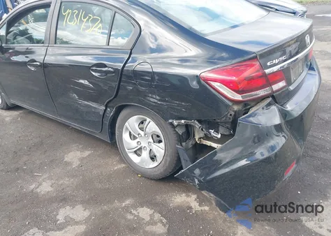 2013 Honda Civic Lx from USA, damaged, VIN 2HGFB2F54DH596770